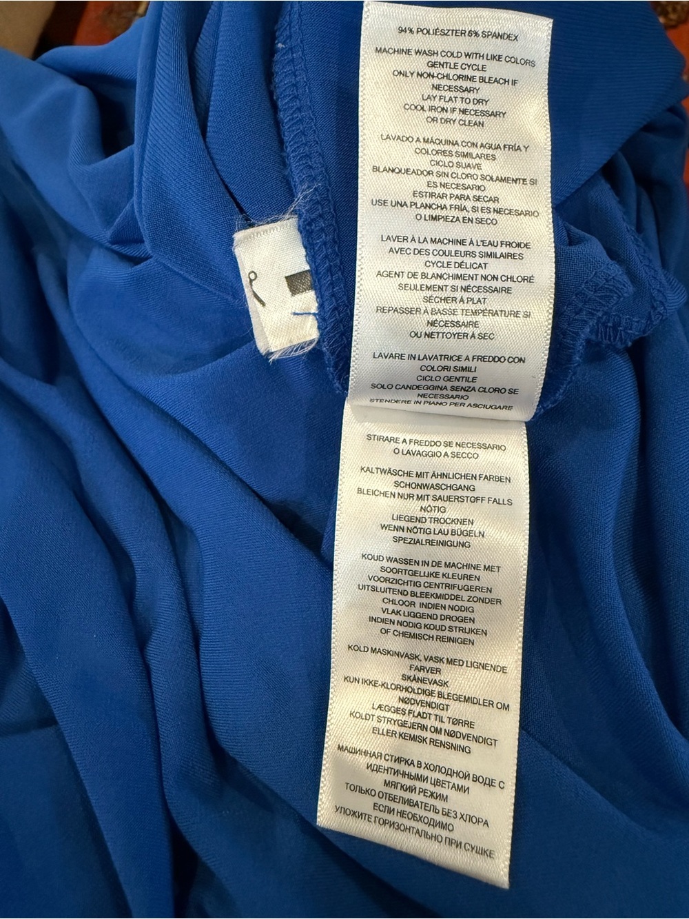 Michael Kors Dress Midi Royal Blue Draped Women Med WORN ONCE - Picture 8 of 9